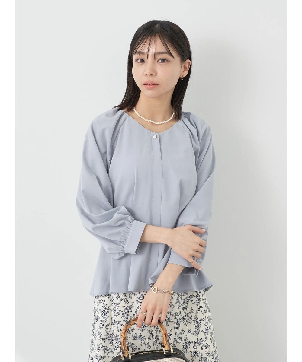 earth music&ecology ペプラムブラウス 