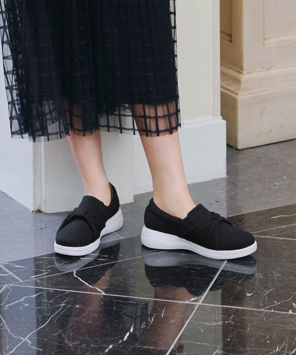 Tiaclasse 【安田美沙子さん着用】キャンバスリボンスリッポン 