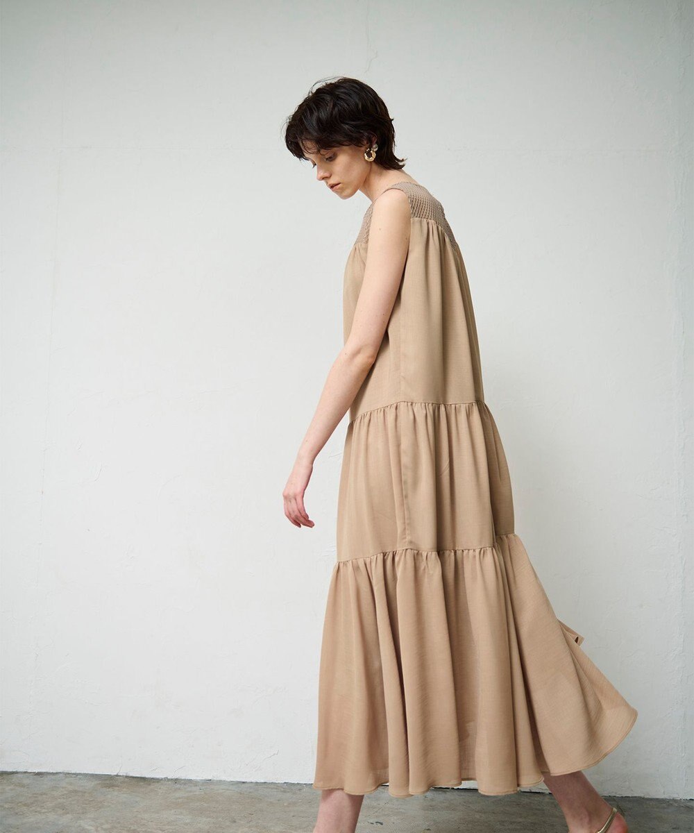 GRACE CONTINENTAL シアードレープマキシ 