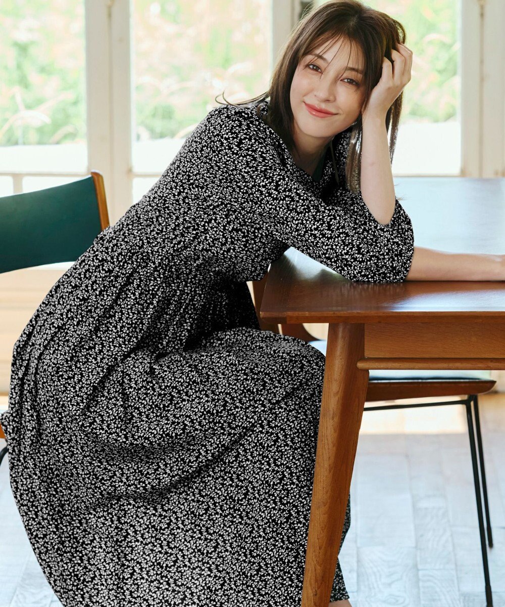 Tiaclasse 【洗える・新色追加】パフスリーブプリーツワンピース 