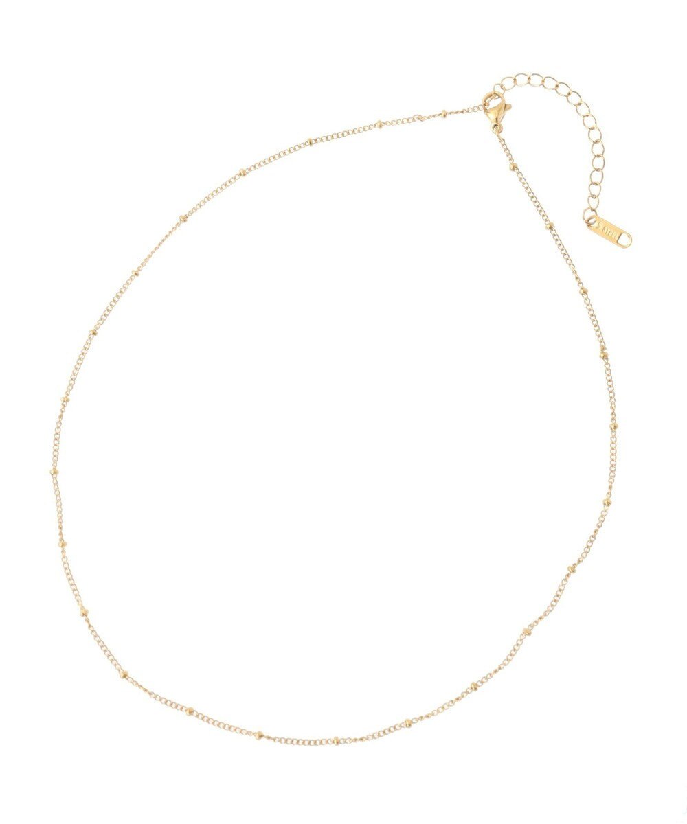 YECCA VECCA ドットチェーンステンレスネックレス 