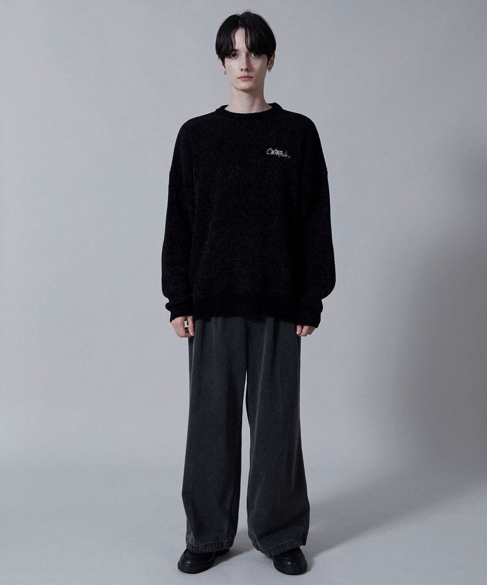 WEGO ベロアモールワンポイントプルオーバー 