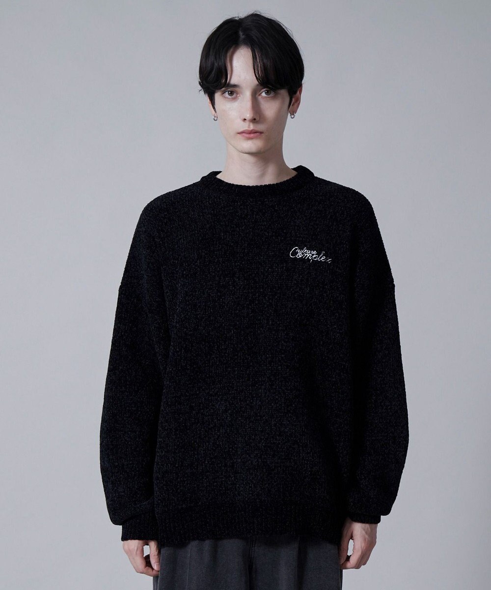 WEGO ベロアモールワンポイントプルオーバー 