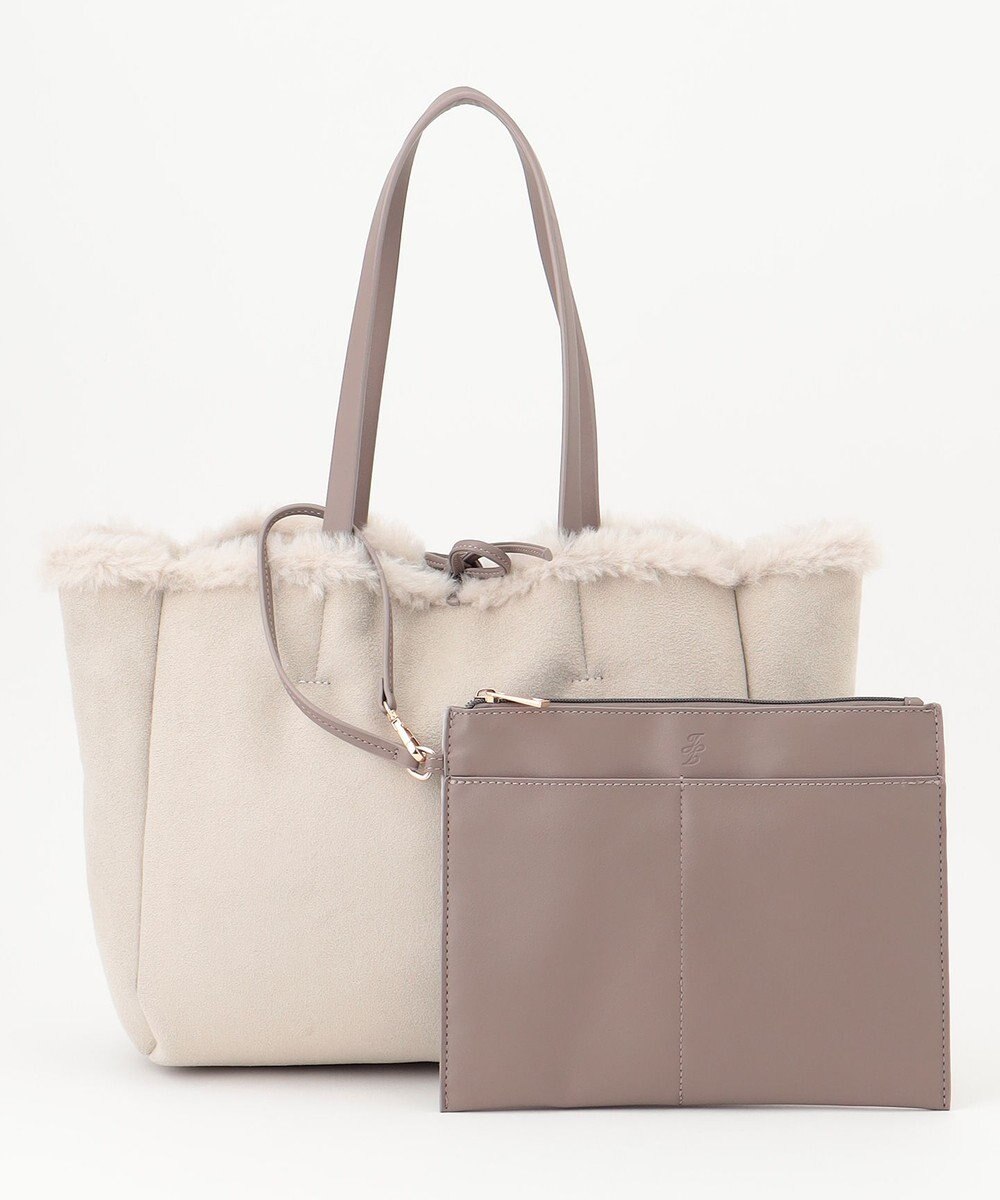 自由区 ムートンリバーシブルトート バッグ 