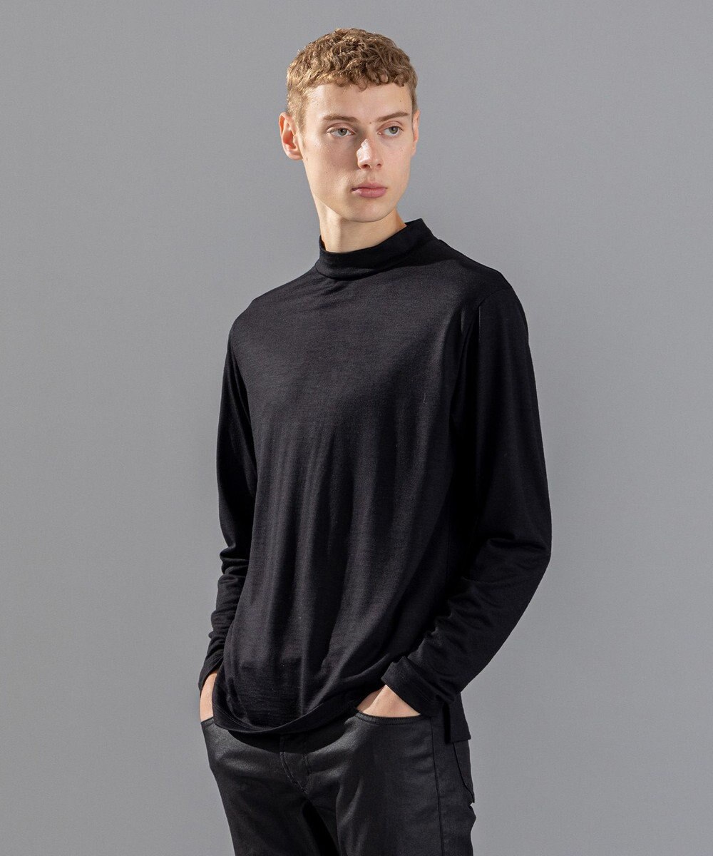 JOSEPH HOMME クリアウールジャージー　モックネック 