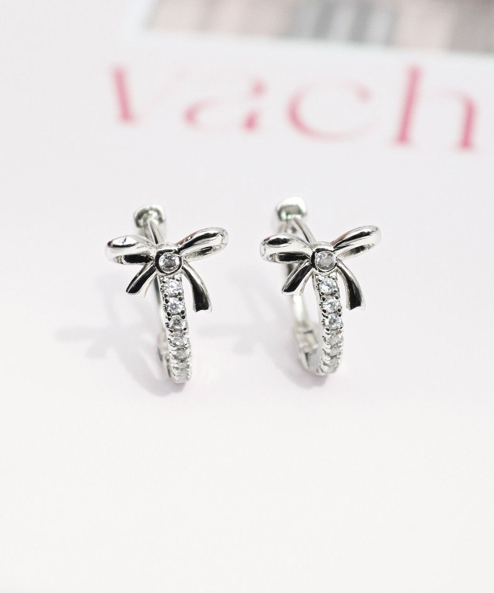 Tiaclasse 【安田美沙子さん着用・金属アレルギー対応】リボンフープピアス 