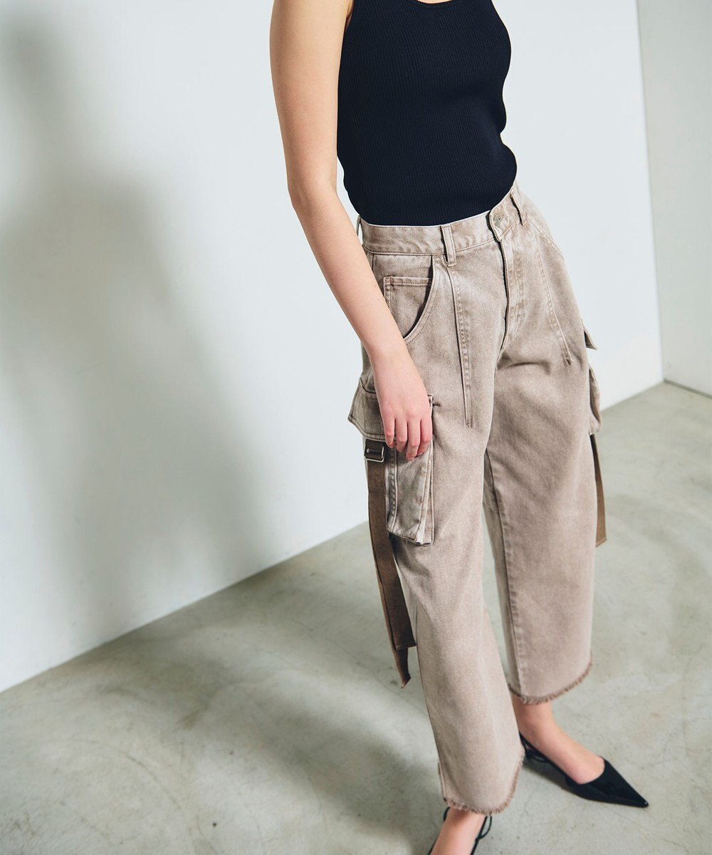 GRACE CONTINENTAL コクーンデニムカーゴパンツ 
