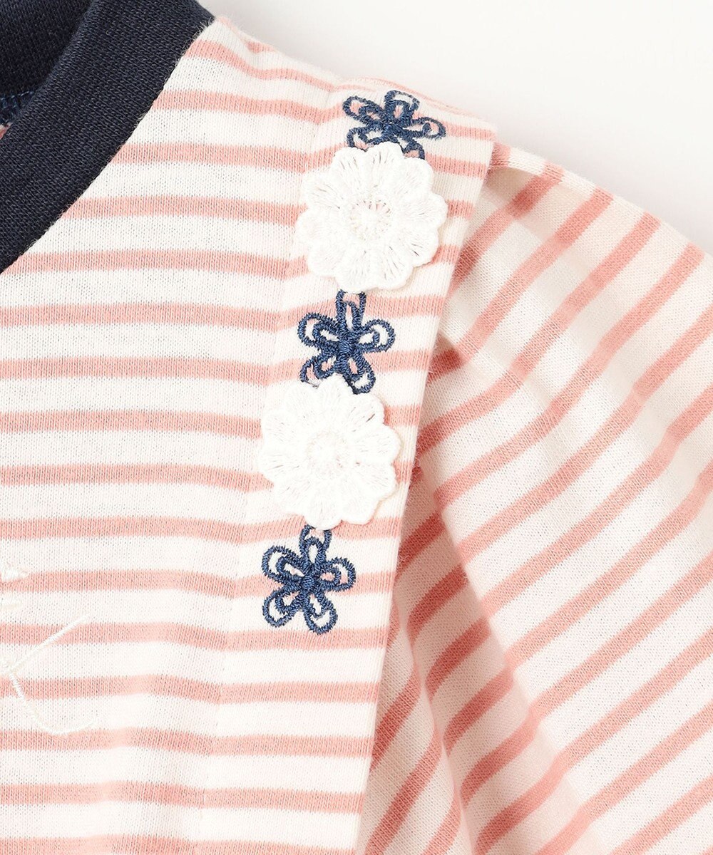 組曲 KIDS 【110-140㎝】リボンボーダー トップス 