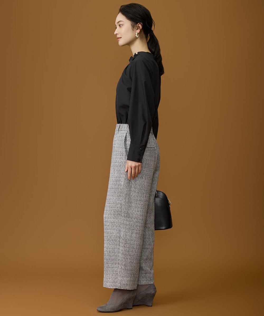 自由区 L 【カタログ掲載】ナチュラルタッチスタンドカラー ブラウス 