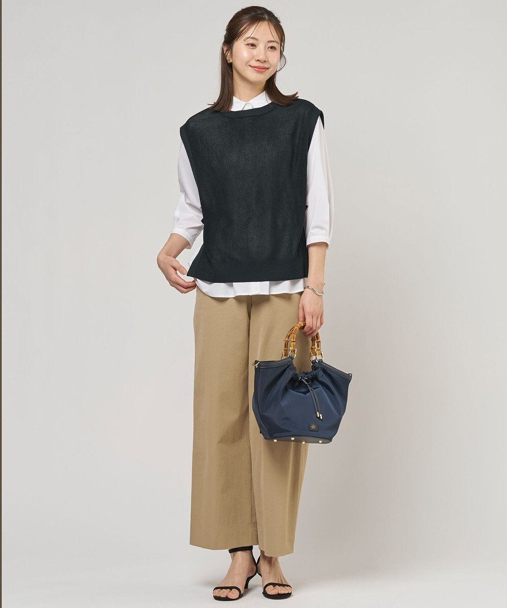 J.PRESS LADIES 【プラスワンアイテムに】Vis/Pe スパーク ニット ベスト 