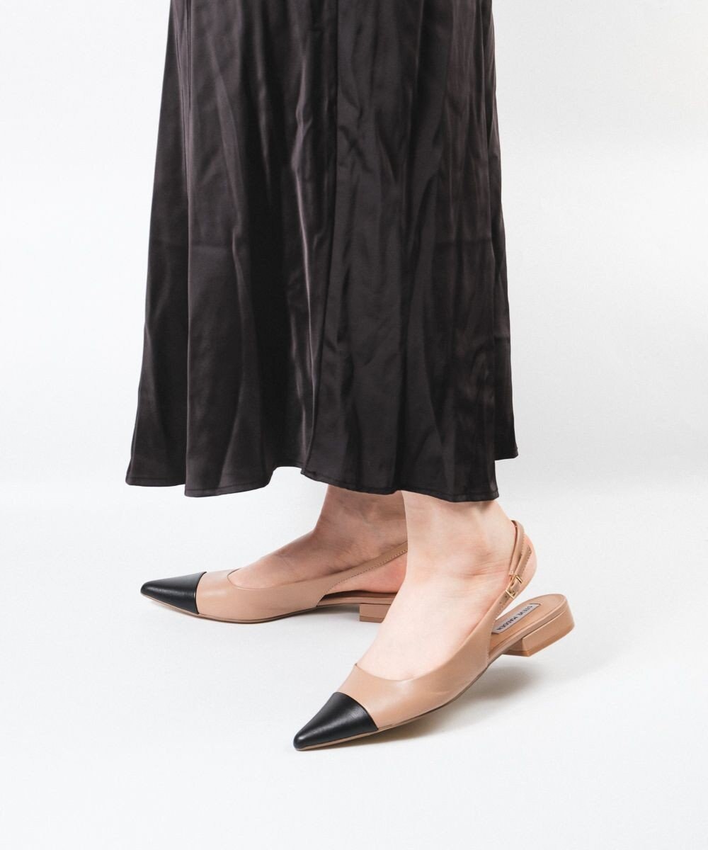 STEVE MADDEN ROWYN ポインテッドスリングバックフラットパンプス 