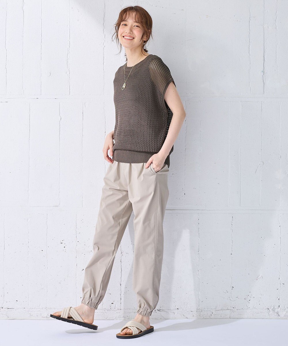 ANY 【洗濯機可/ストレッチ/ウエストゴム/UVカット】大人の7daysジョガーパンツ 