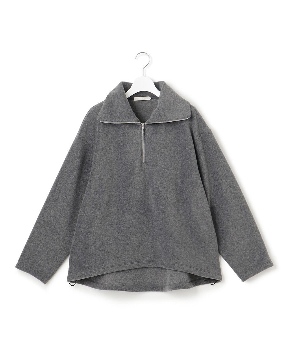 ICB L 【洗える】 トスカーナフリース ハーフジッププルオーバー 