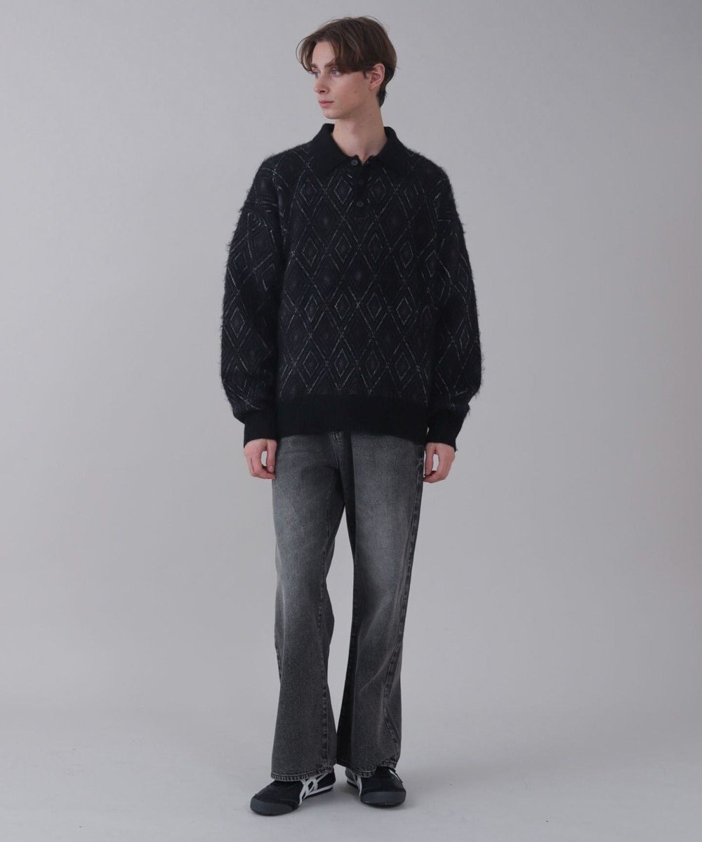 WEGO 【ユニセックス着用ITEM】アーガイルニットポロ 