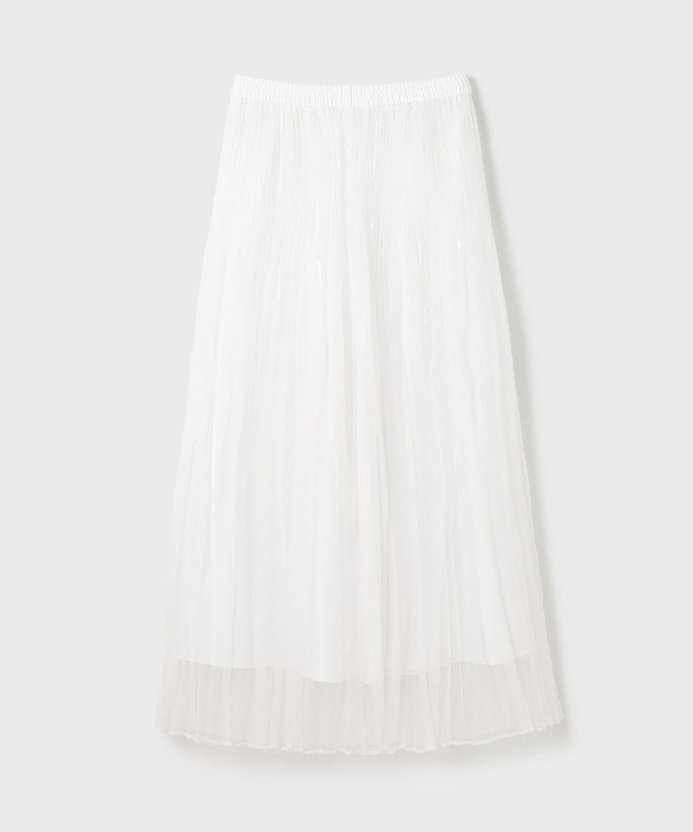 GRACE CONTINENTAL オーガンスパンコールスカート 