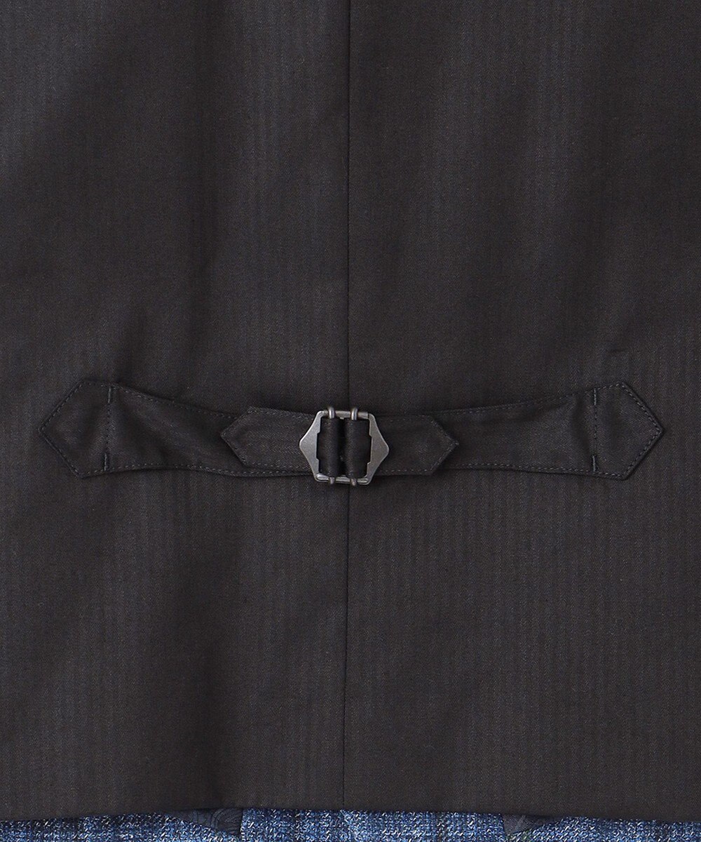 JOSEPH ABBOUD 【イタリア素材/軽量/ストレッチ】サマーツィードジャージープリントベスト 