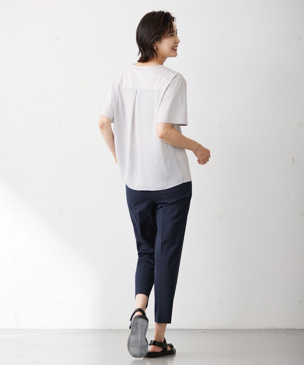 J.PRESS LADIES L 【WEB限定カラーあり・吸水速乾・イージーケア】ブロッキングジャージー カットソー 