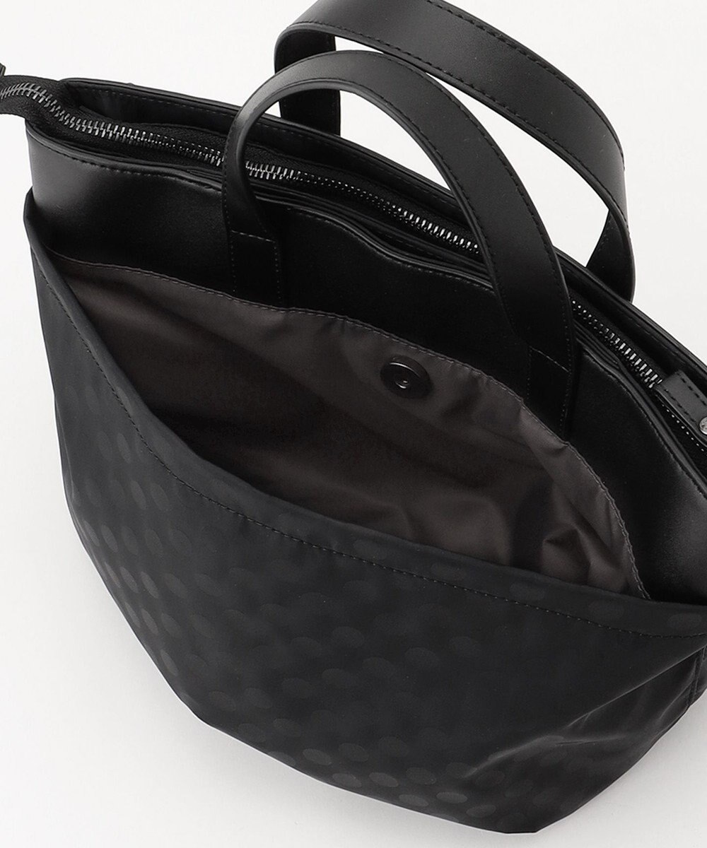 Y'SACCS はっ水ドットジャカード リサイクルレザーコンビ 2wayトートバッグ 