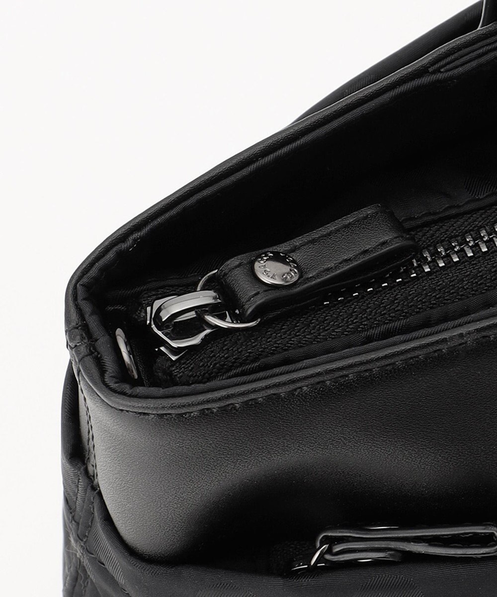 Y'SACCS はっ水ドットジャカード リサイクルレザーコンビ 2wayトートバッグ 