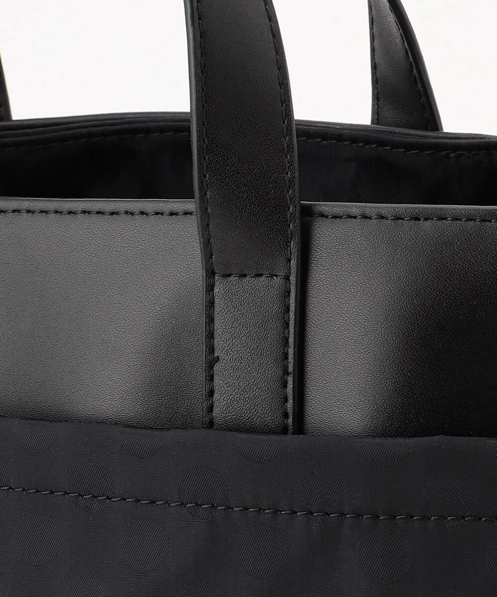 Y'SACCS はっ水ドットジャカード リサイクルレザーコンビ 2wayトートバッグ 