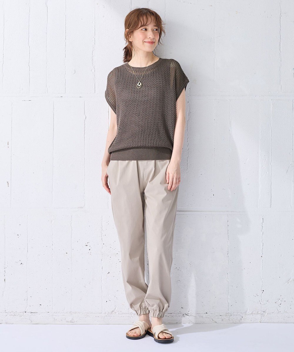 ANY 【洗濯機可/ストレッチ/ウエストゴム/UVカット】大人の7daysジョガーパンツ 