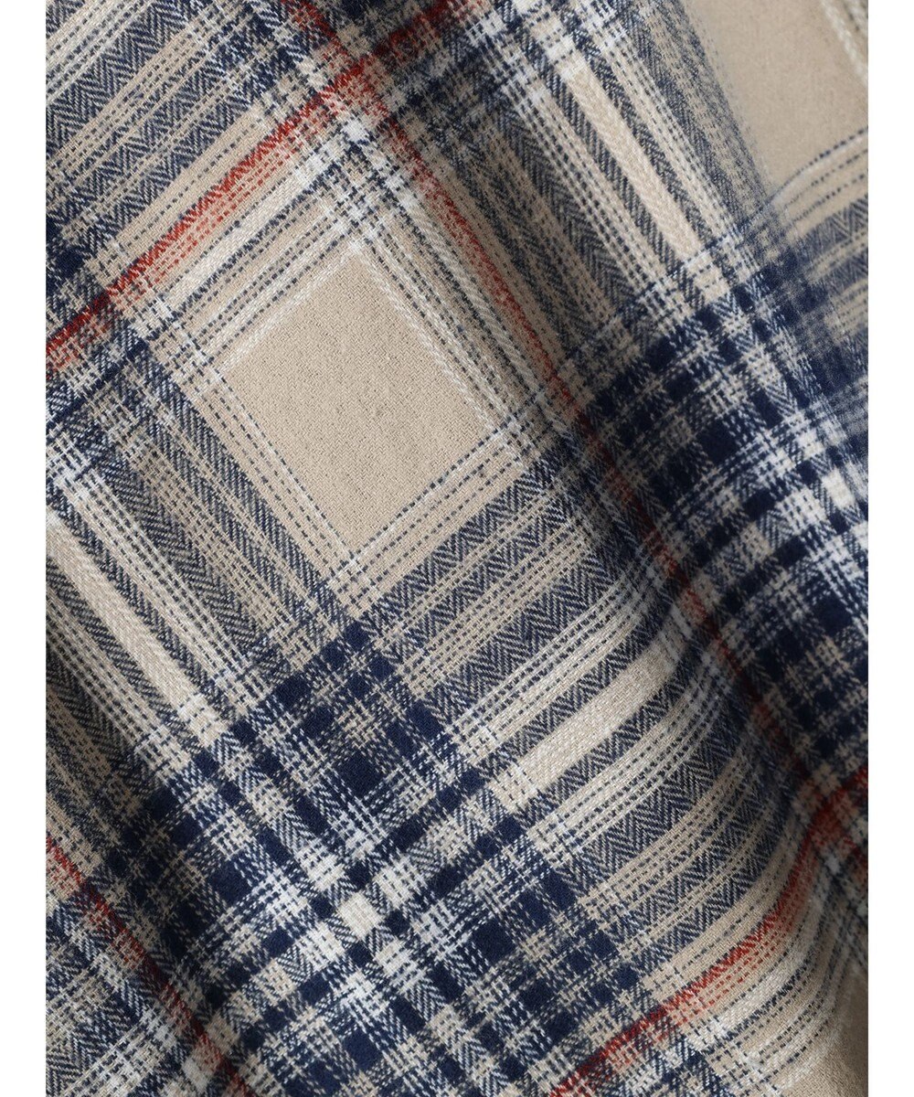 CRAFT STANDARD BOUTIQUE チェックバンドカラーサークルブラウス 