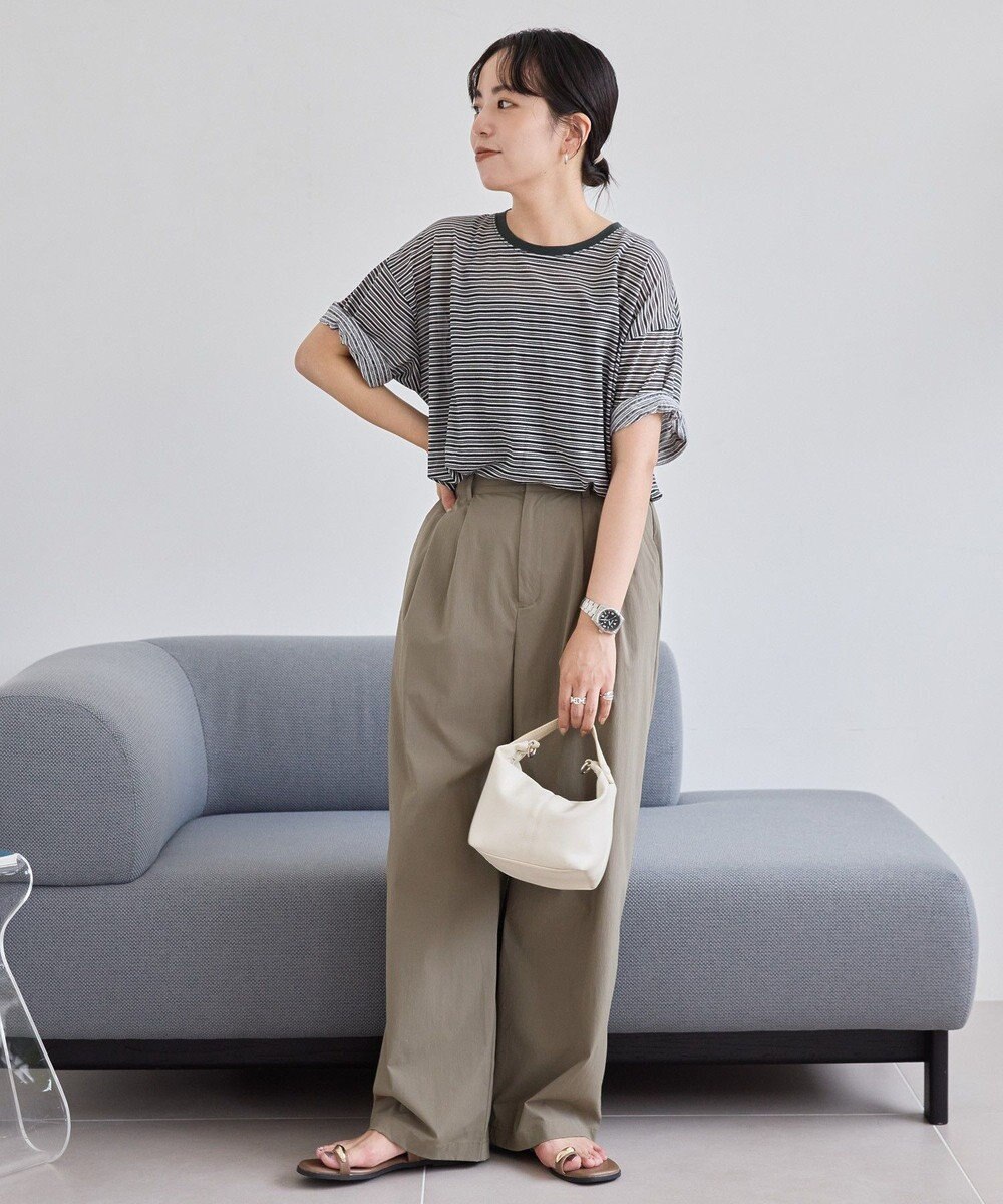 AMERICAN HOLIC シアーレトロボーダー半袖プルオーバー 