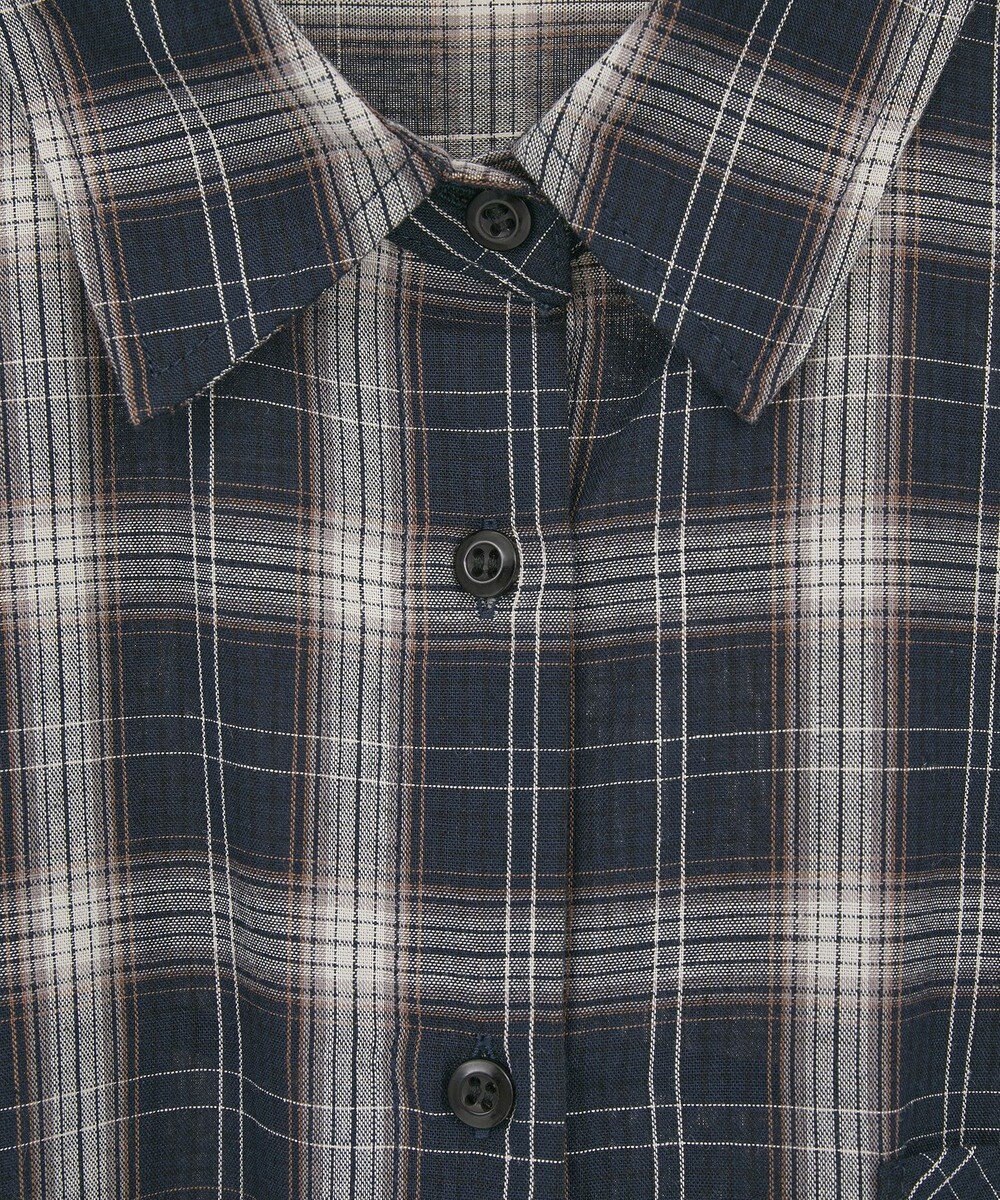 earth music&ecology 【コットン100】マルチウェイチェックシャツ 