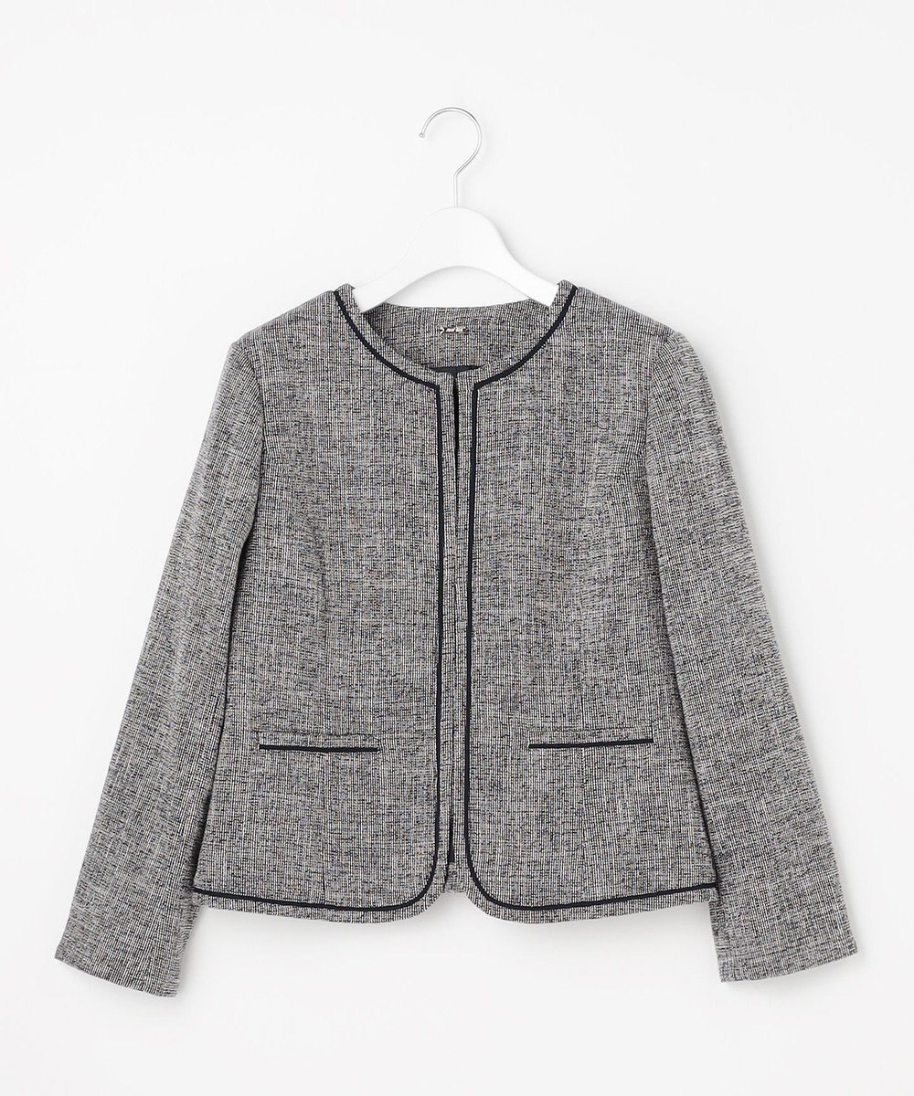 ANY SIS L ライトストレッチ ツイード ジャケット 