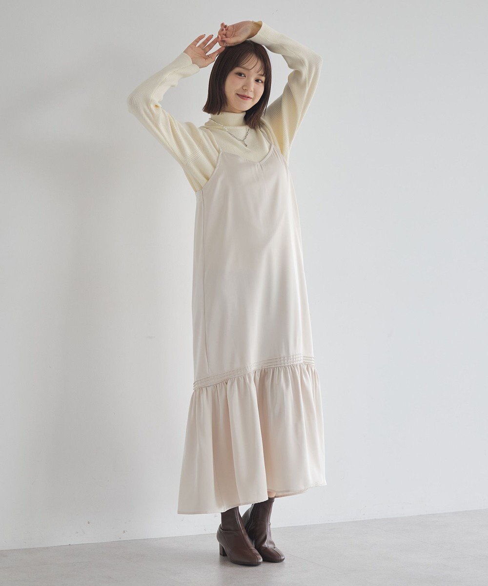 earth music&ecology アソートサテンキャミワンピース 