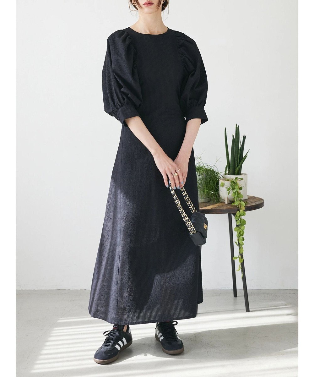 Green Parks AnriettMusee バックカットワークワンピース 