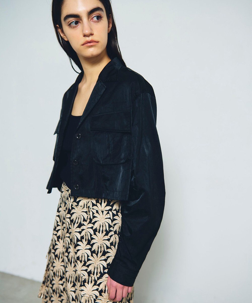 GRACE CONTINENTAL クロップドミリタリージャケット 