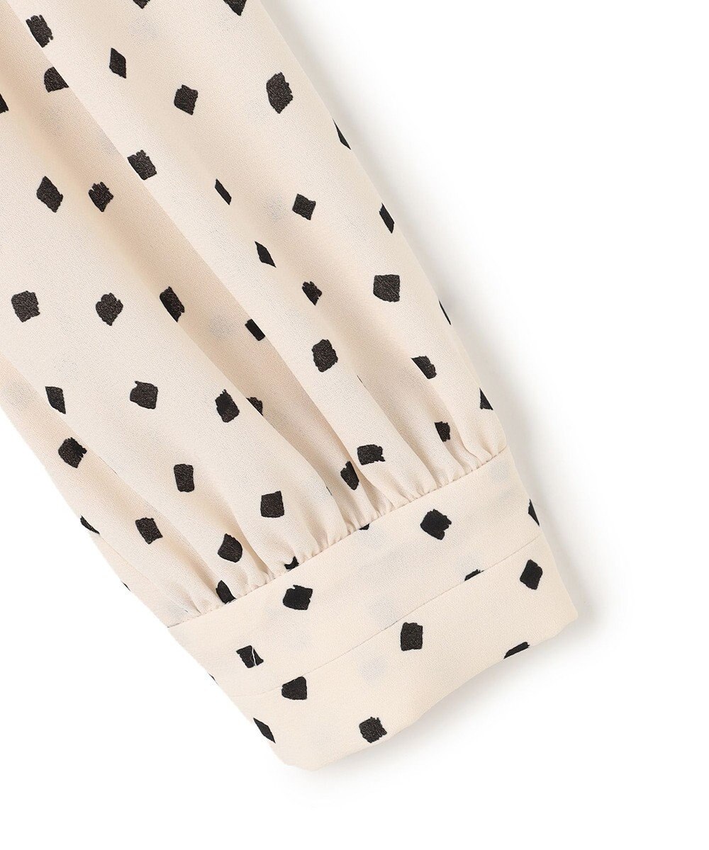 TOCCA PROMISE RIBBON ROSETTE ドット柄ブラウス 