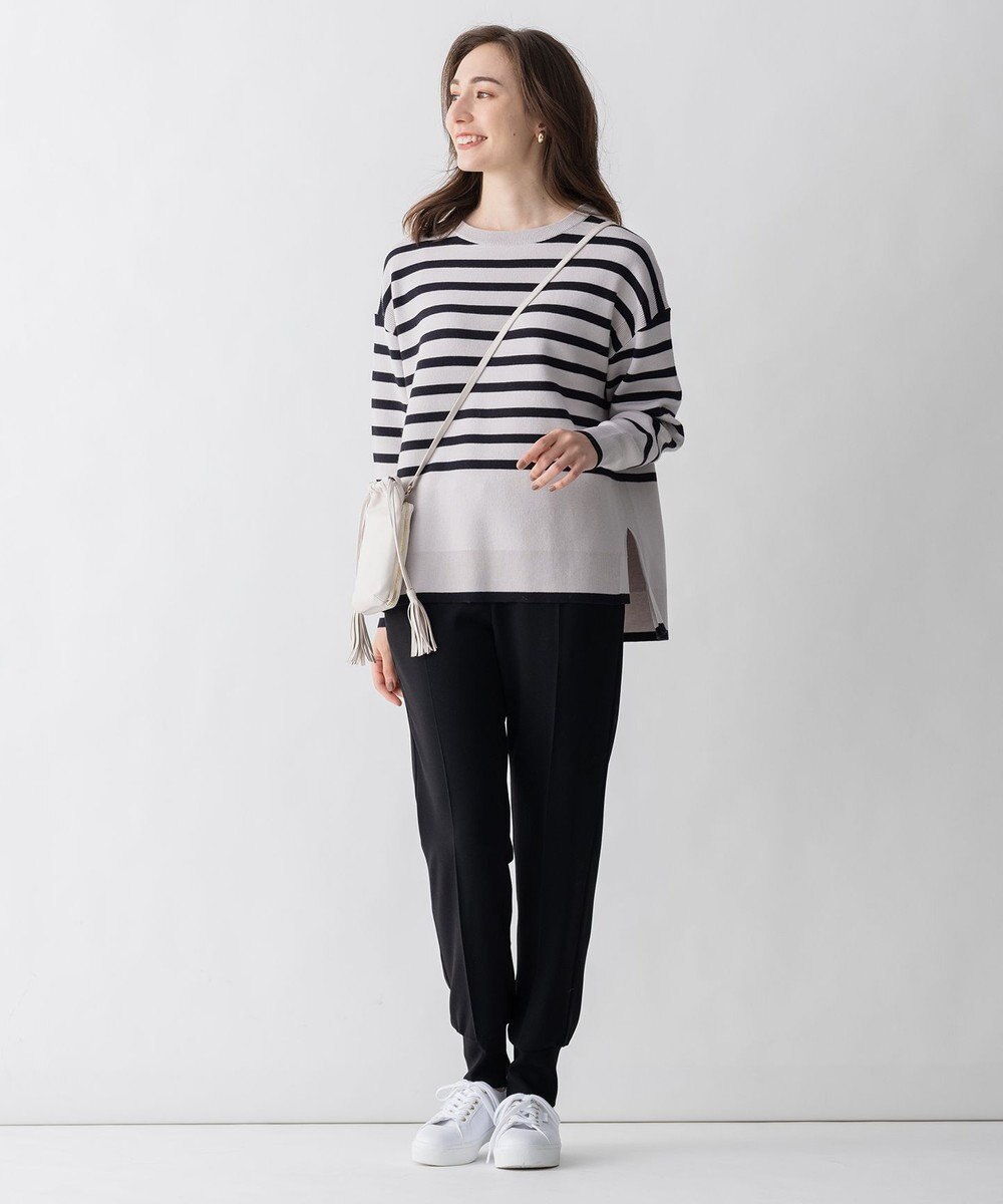 自由区 【Sサイズ有】コットンカシミヤ ニットトレーナー 