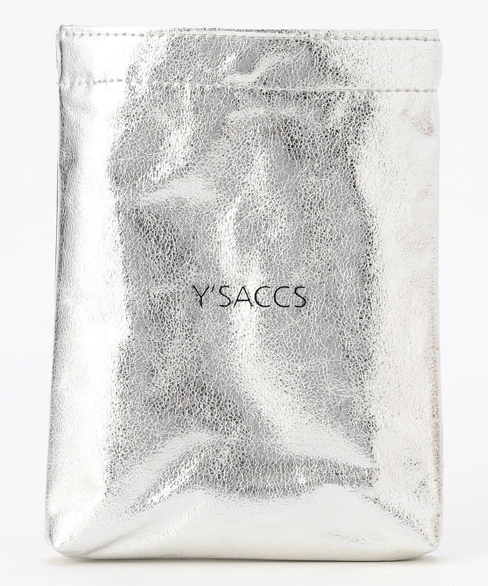 Y'SACCS PVCメタリックショルダーバッグ 