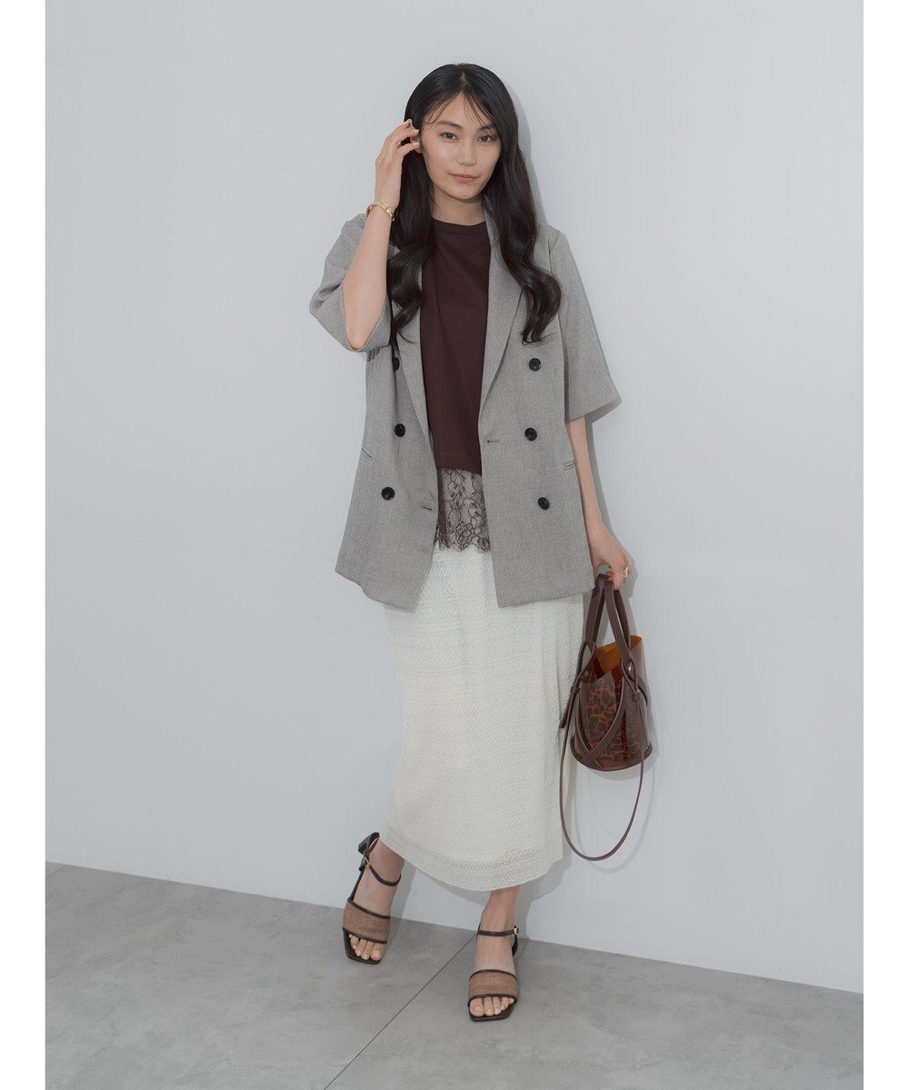 Te chichi レースプリーツナロースカート《2026 SUMMER LOOK item》 