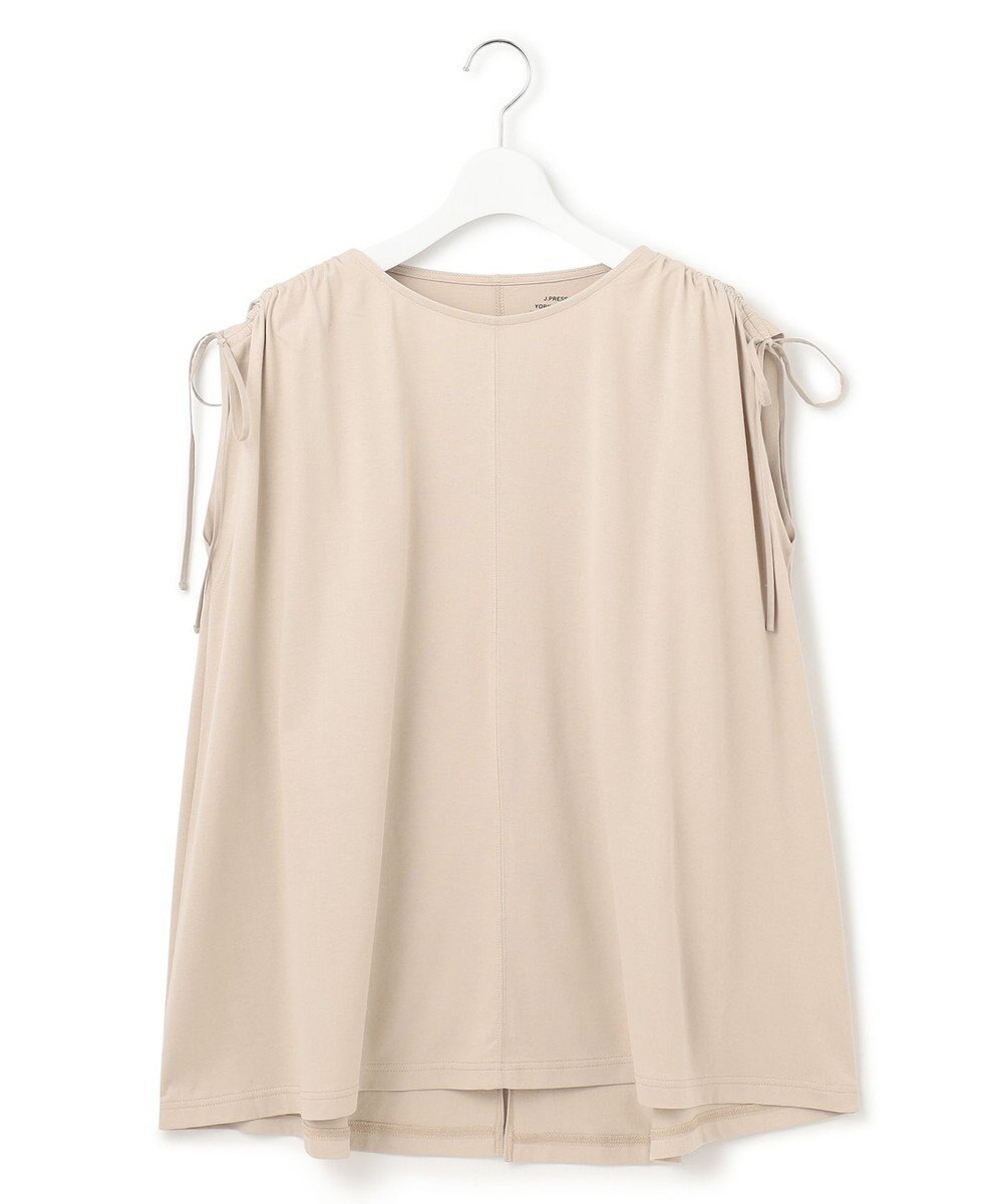 J.PRESS YORK STREET 【WOMEN】【SMOOTH JERSEY】ショルダー シャーリング プルオーバー 