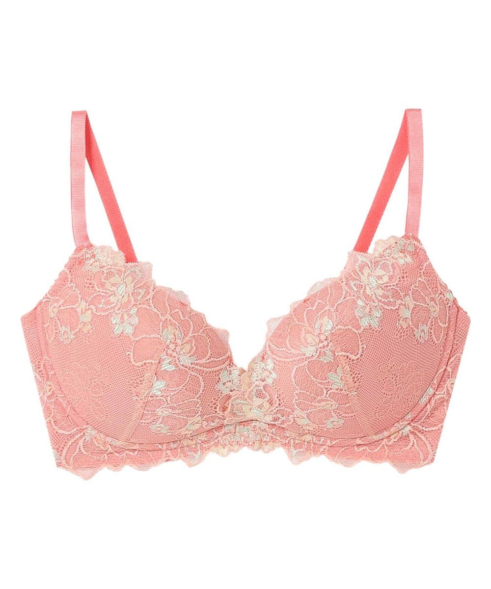 AMPHI ノンワイヤーブラ 脇高設計 ボリュームアップ A～Gカップまで対応 大きいサイズ 【BRAGENIC ブラジェニック 脇高細見えタイプ】 ブラジャー ブラ BMI350 アンフィ／ワコール 