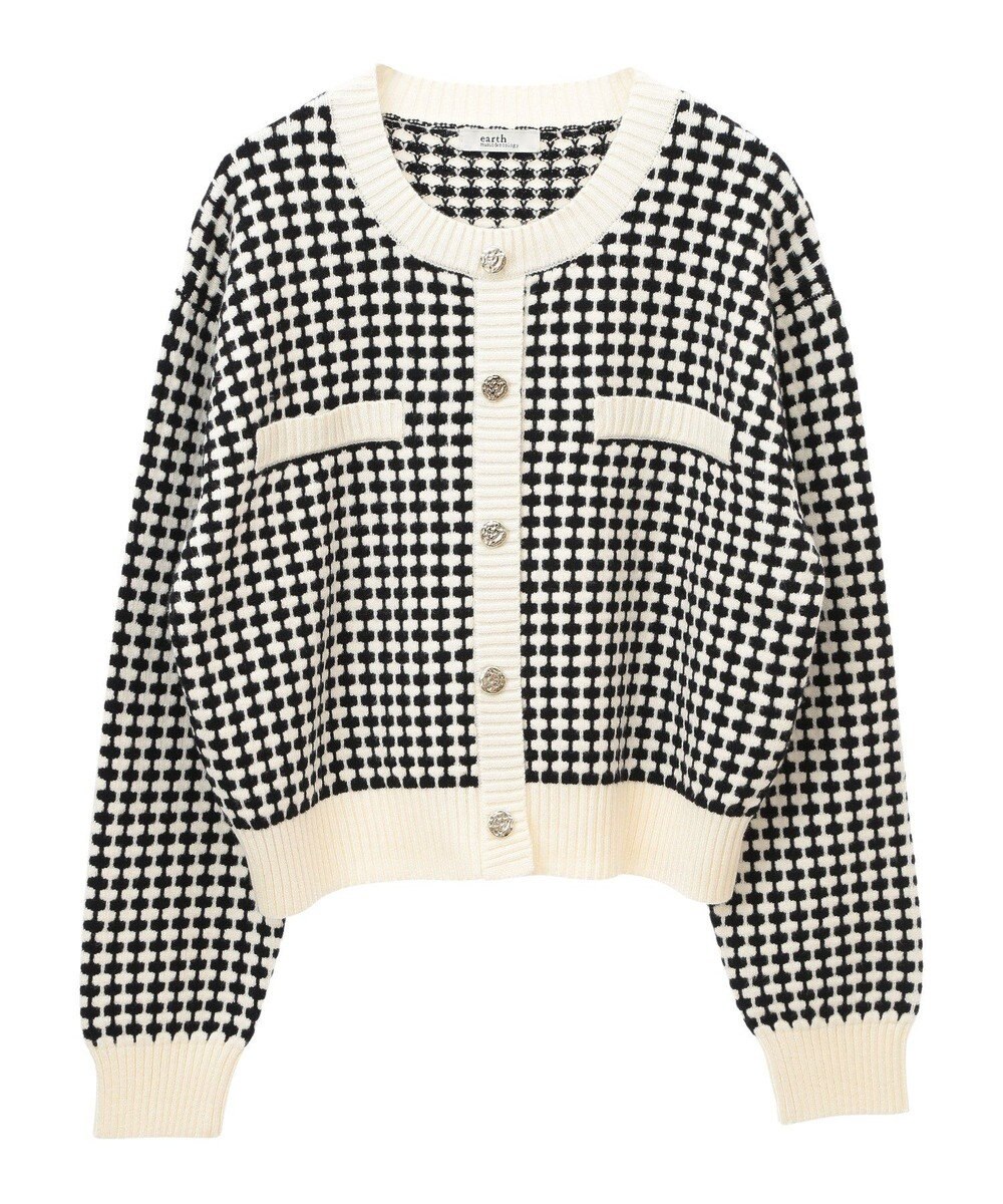 earth music&ecology ジャガードニットプルオーバー 