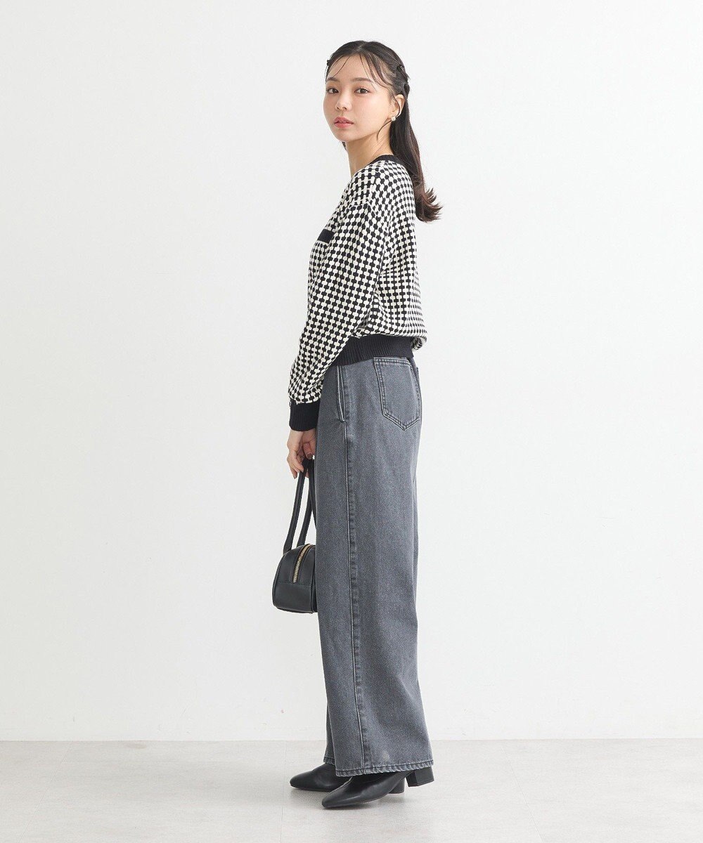 earth music&ecology ジャガードニットプルオーバー 