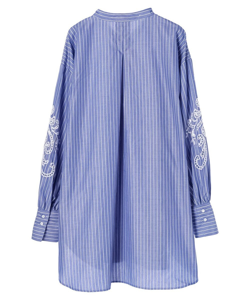 Green Parks 袖刺繍シャツチュニック 