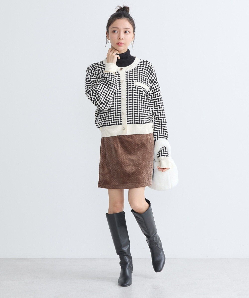 earth music&ecology ジャガードニットプルオーバー 