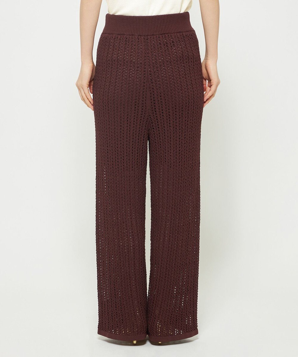 uncrave シースルーケーブルニット パンツ 