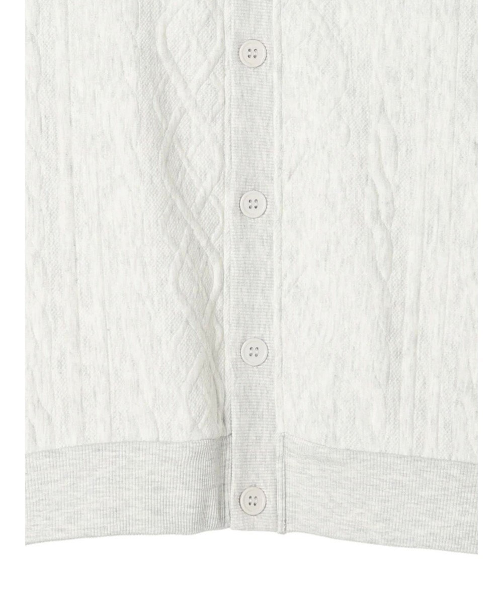 CRAFT STANDARD BOUTIQUE ケーブル柄カットカーディガン2 