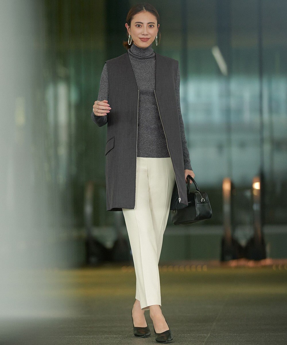 ICB L 【新色追加】エクストラファインメリノリブ タートルネックプルオーバー 