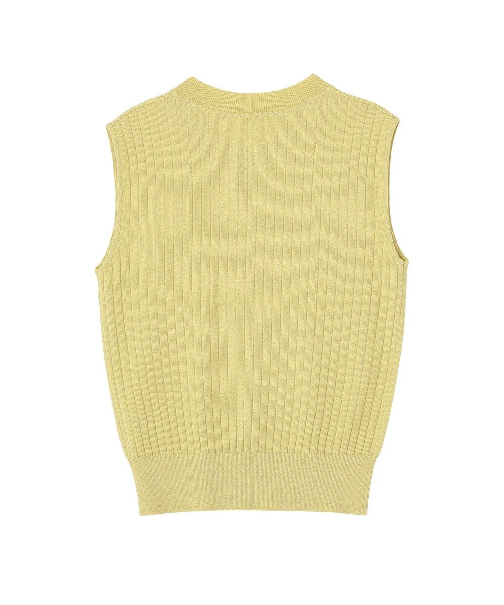 YECCA VECCA 【マシンウォッシャブル】ノースリーブリブニット 