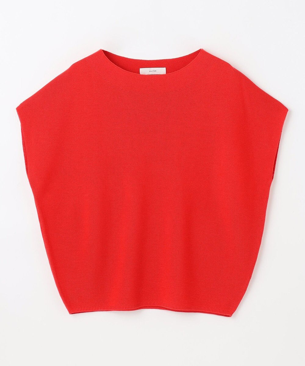 ANY 【新色追加/14色展開】アクリルガーターフレンチスリーブニット 