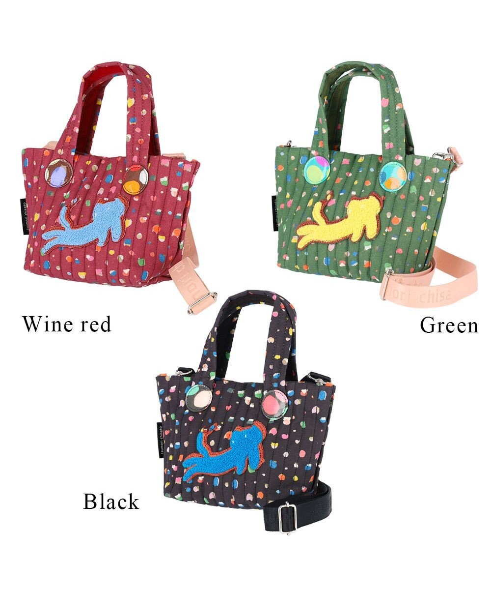 tsumori chisato CARRY きらネコてんてん ハンドバッグ 2way ショルダーバッグ 