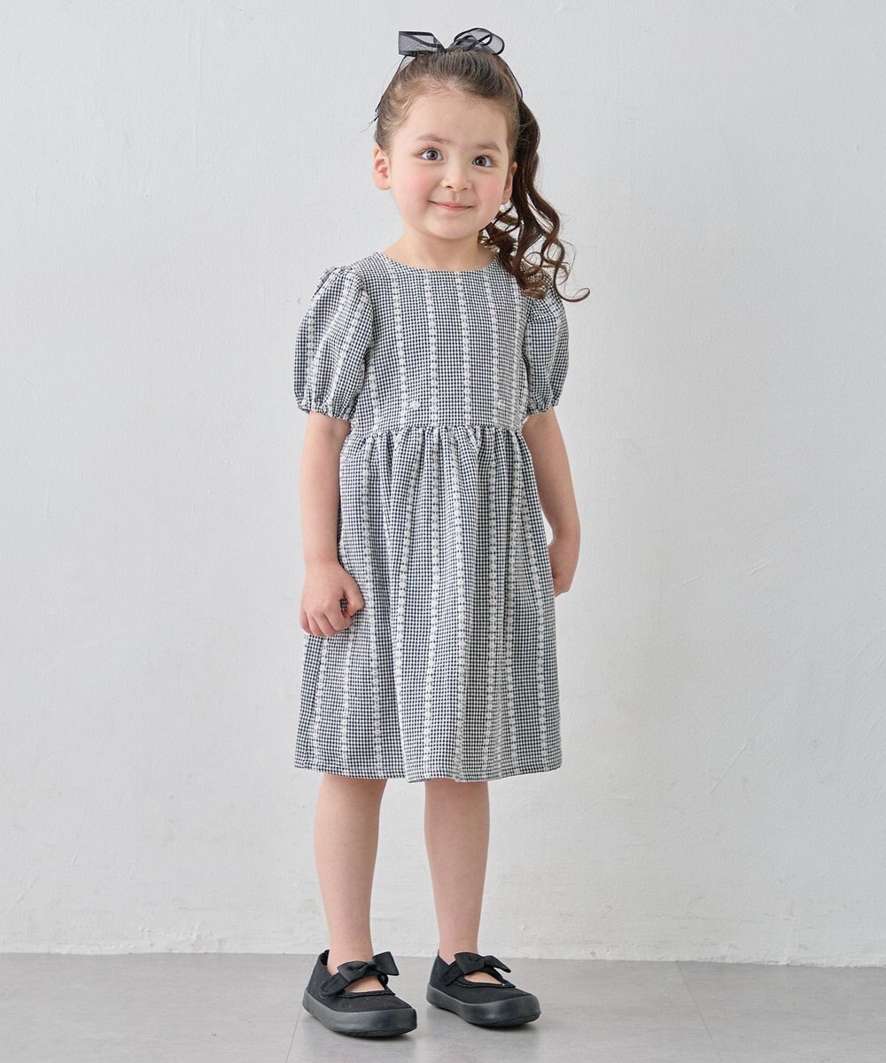 ANY KIDS 【洗濯機可能】サッカー ストライプワンピース 