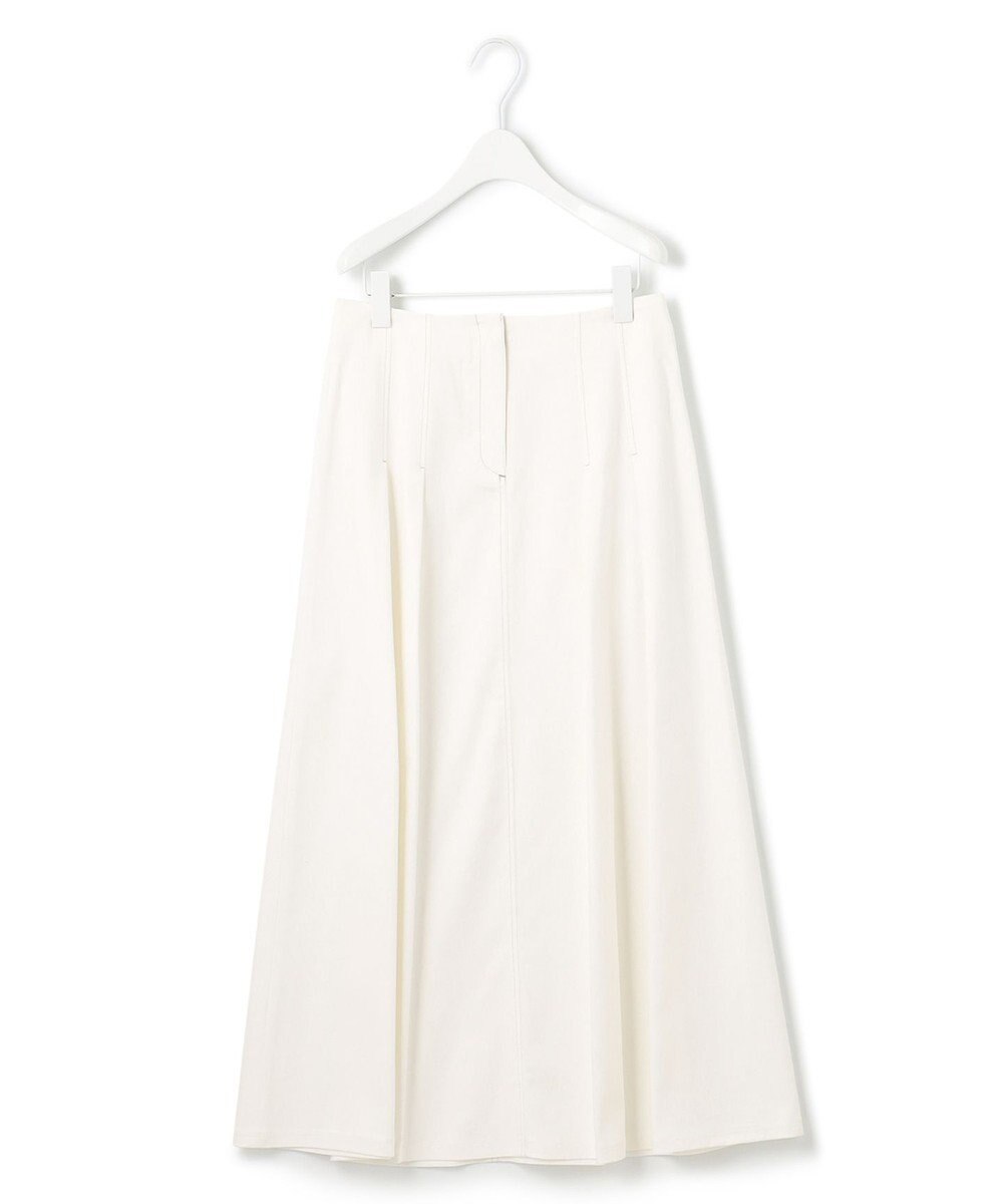 ICB L 【洗える】PlaX コットンソフトデニムスカート 